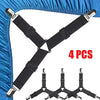 Adjustable Bed Sheet Holder Straps with Non-Slip Clips