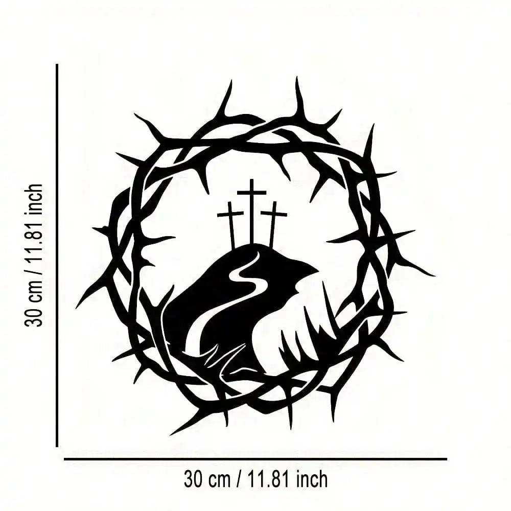 Elegant Metal Cross Wall Art for Home and Office