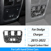 Compteur de vitesse et garniture d'air en fibre de carbone forgée pour une Dodge Charger