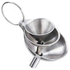Stainless Steel Kitchen Funnel Set with Storage Ring