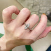 Marquise Moissanite Wedding Ring in 925 Sterling Silver
