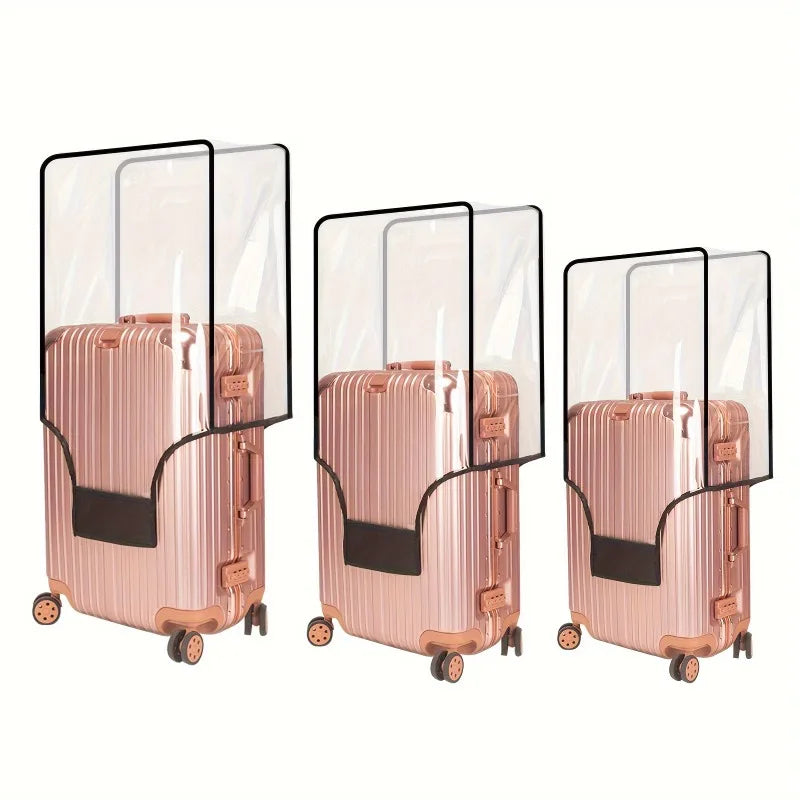 Transparent PVC Luggage Cover Set – Dustproof & Scratch-Resistant for 20–28 inch Suitcases