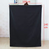 A black heavy-duty canvas laundry bag with a drawstring closure, shown against a white background.