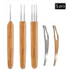 Dreadlock Crochet Hook Tool Kit with Comfort-Grip Handles