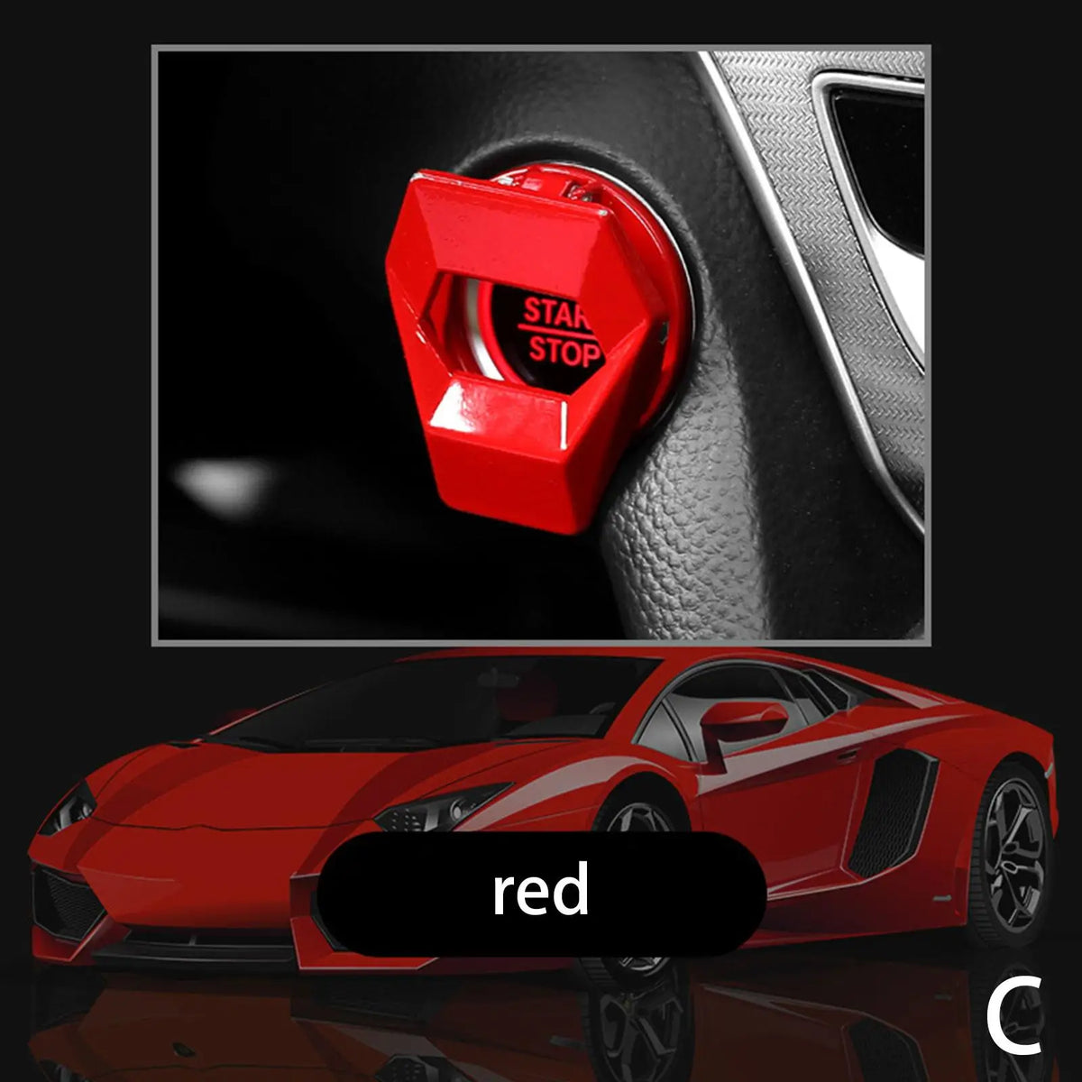 Engine Start Button Cover – Anti-Scratch Decorative Trim