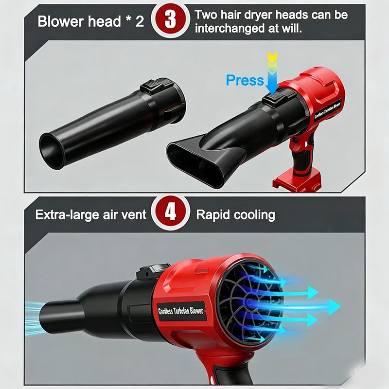 Soplador de Aire Turbo Inalámbrico