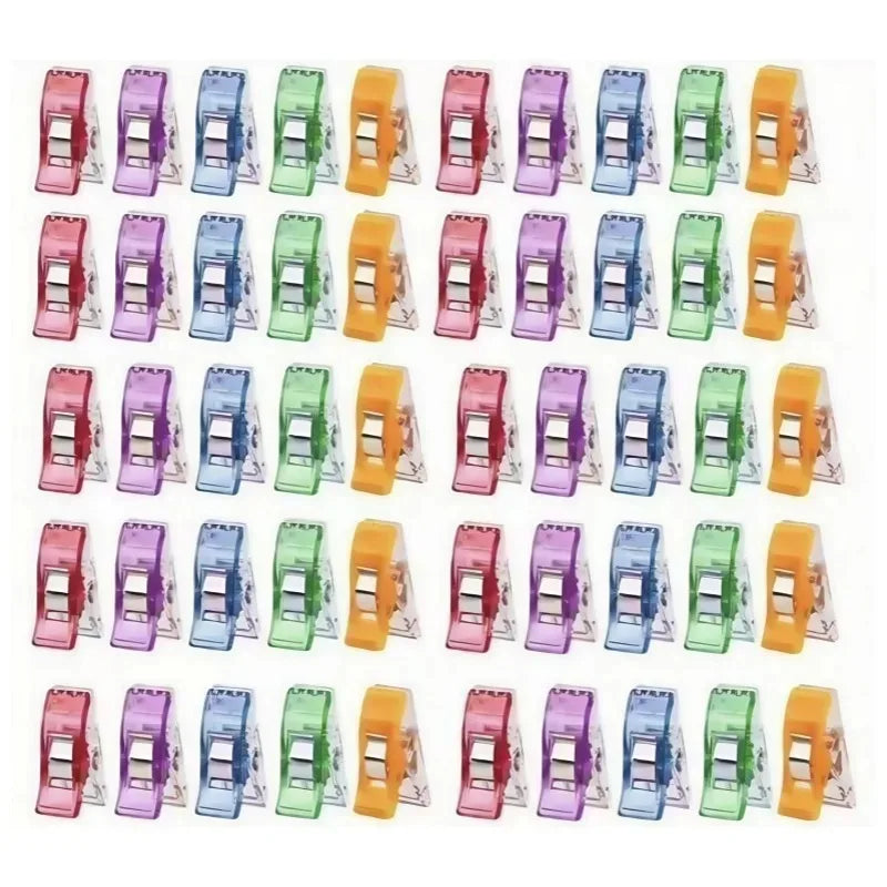 Colorful Multi-Purpose Sewing Clips for Crafting and Binding