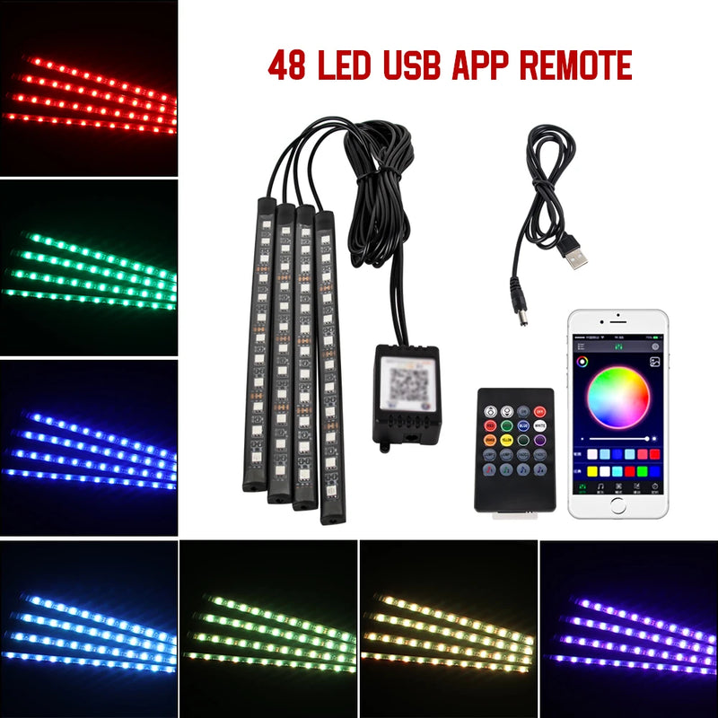 Kabellose RGB-Ambientebeleuchtung mit Musiksync