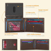 Slim Carbon Fiber Trifold Wallet with RFID Protection