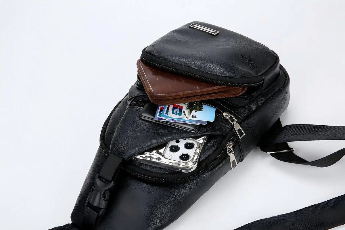 Vintage PU Leather Crossbody Satchel Bag