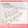 Minimalist Gold Plated Huggie Hoop Earrings