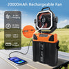 Tragbarer Nebelkühler mit 6L-Wassertank & Powerbank
