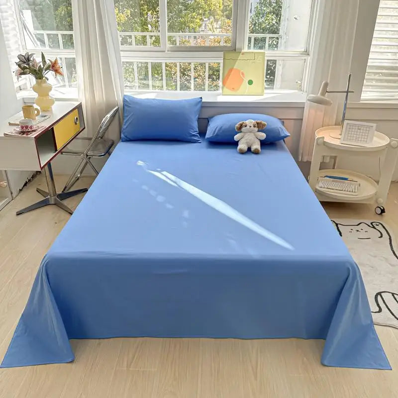 Organic Cotton Percale Bed Sheet Set with Pillowcases