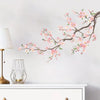 Peach Tree Branches Bird Cage Wall Decal