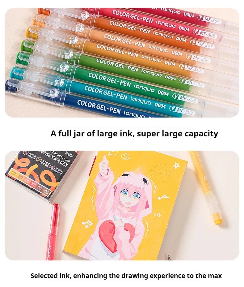 Vibrant Gel Pen Set – Smooth Writing for Art, Notes & Journaling