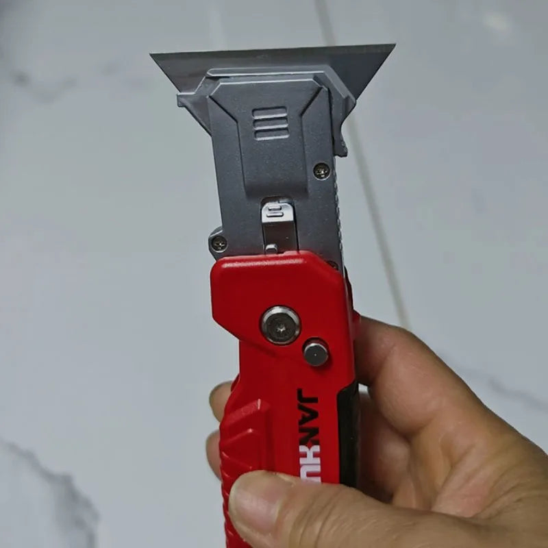 2-in-1 Folding Utility Knife and Glue Scraper