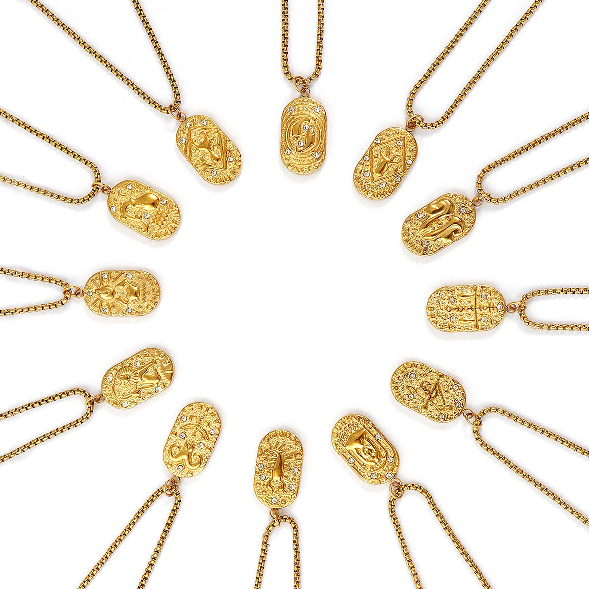 18K Gold Plated Constellation Pendant Necklace