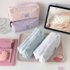 Korean Style Polka Dot Pencil Case – Spacious Storage for Students & Makeup