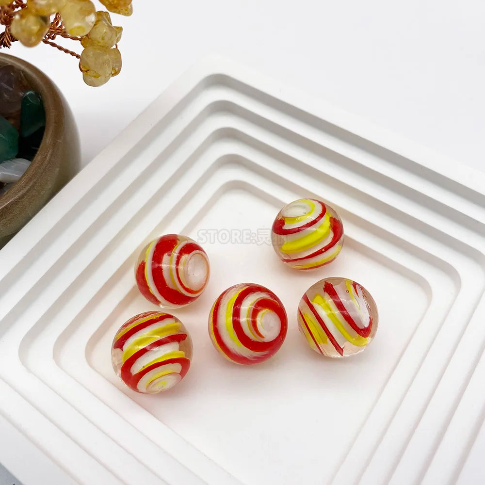 Handcrafted Glass Marbles Set for Games, Décor & Collecting