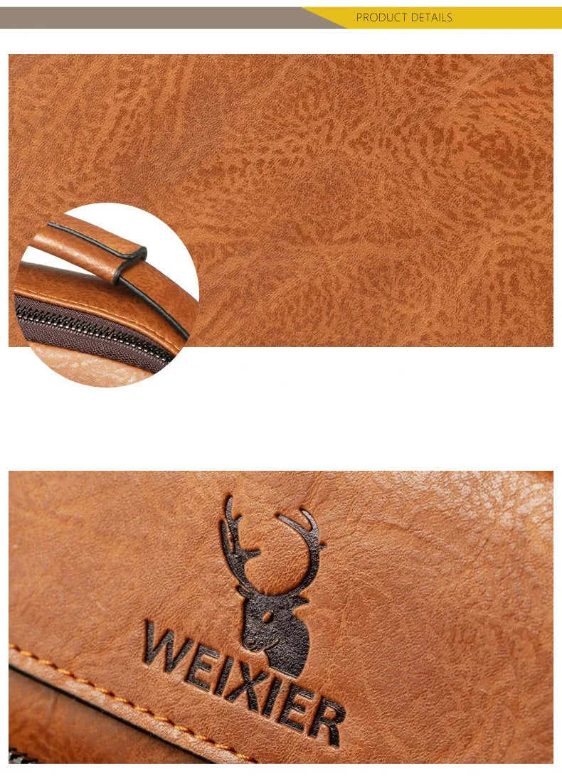 Vintage Waterproof Crossbody Messenger Bag for Men