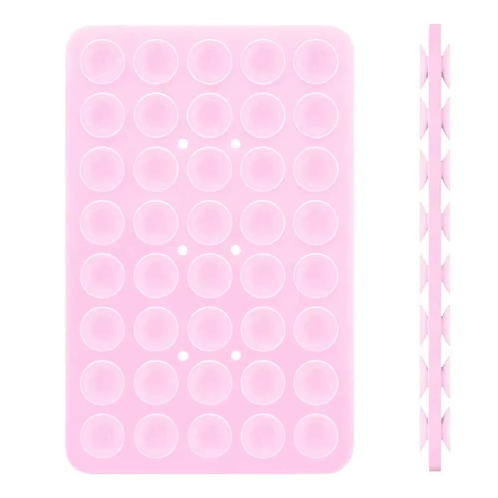 Silicone Suction Cup Phone Grip with Double-Sided Adhesive
