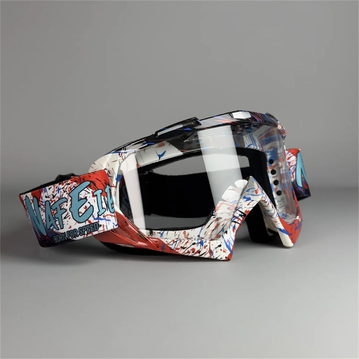 Classic Retro Motorcycle Goggles with Dual Lenses
