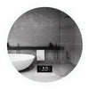 Miroir de Salle de Bains Rond à LED avec Contrôle Tactile Anti-Buée