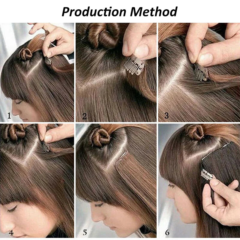 Ensemble d'Extensions de Cheveux Clip-In Premium