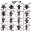 Mixed Size Plastic Retainer Clips for Auto Trim, Bumper, and Door Panels
