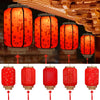 Classic Red Chinese New Year Lantern with Antiqued Finish