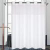 Double-Layer Waterproof Shower Curtain with Snap-In Liner