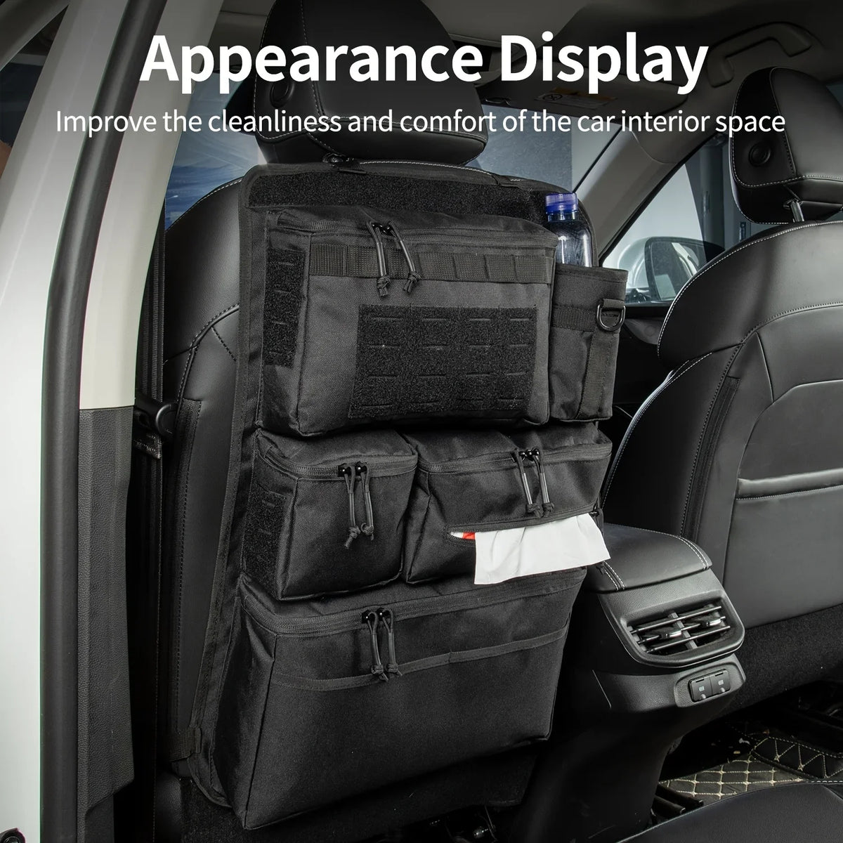 Car Rear Seat Organizer with Hanging Storage