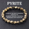 Natural Pyrite & Chalcopyrite Stone Bracelet