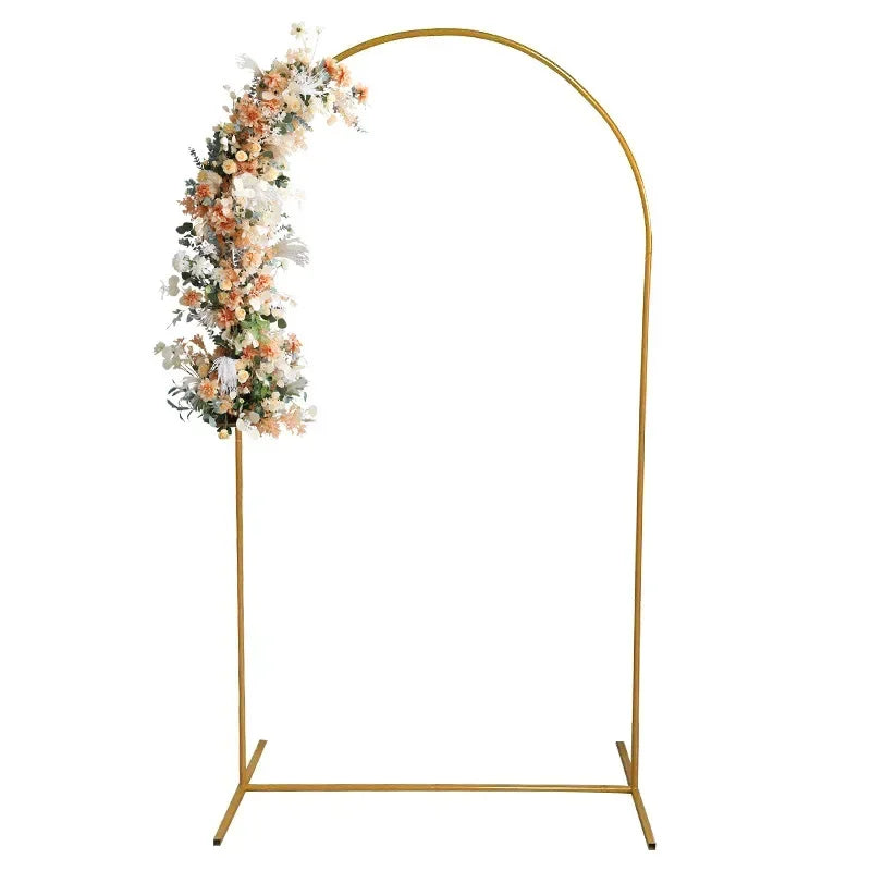 Elegant Gold Balloon Arch Frame & Backdrop Stand