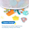 Large Mesh Bath and Toy Organizer with Adhesive Hooks