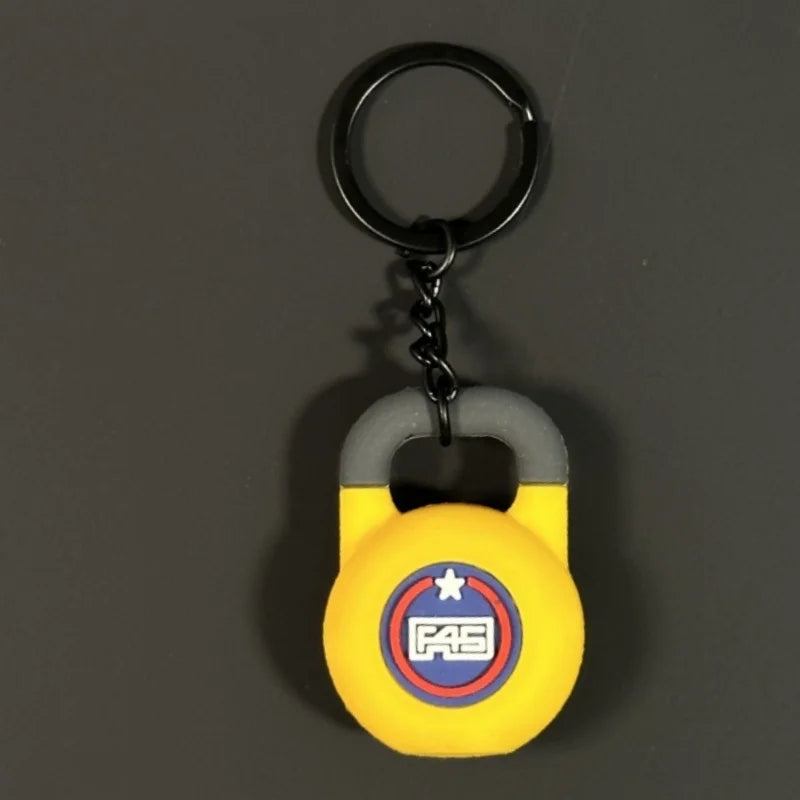 Silikon-Hantel-Anhänger-Set