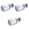 Silver faucet water filter purifier with a rotating splash head.