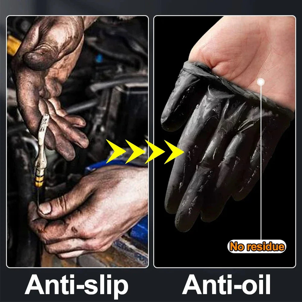 Heavy-Duty Textured Nitrile Work Gloves