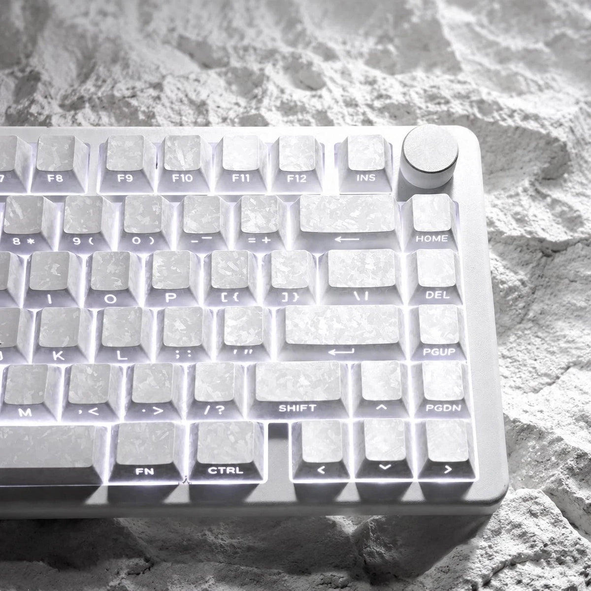 Carbon Pattern Side-Printed Keycap Set for MX-Style Keyboards