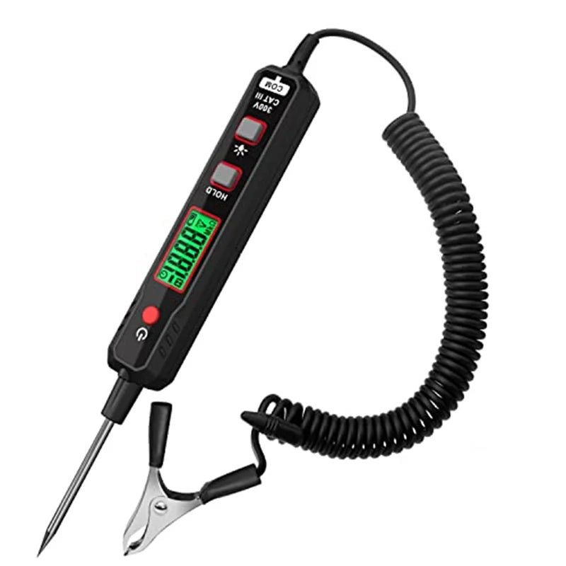 Smart Digital Circuit Tester with LED Display and Flashlight