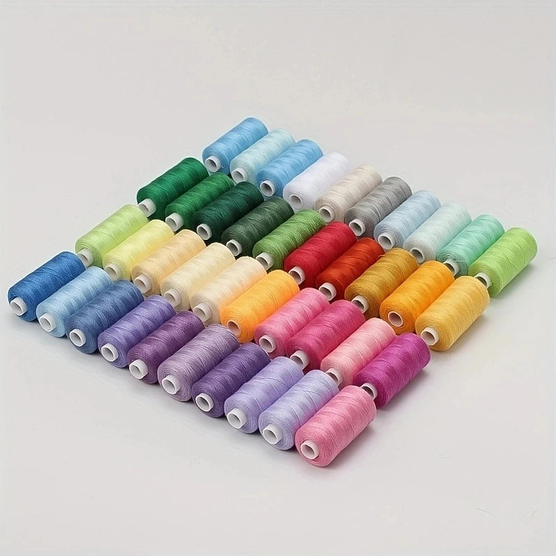 100-Color Polyester Sewing Thread Set for DIY Projects