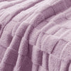 Lilac Checkered Fleece Throw Blanket – Soft & Cozy