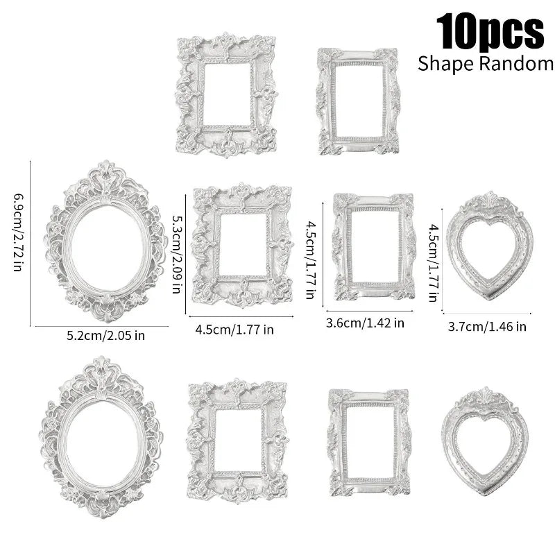 Vintage Mini Picture Frames for DIY Crafts & Decor