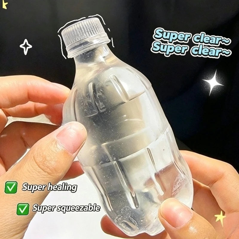 Slow-Rebound Stress Relief Squishy Toy Shaped Like a Drink Bottle
