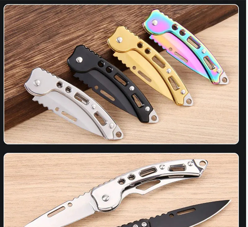Compact Stainless Steel Folding Knife for Outdoor Adventures