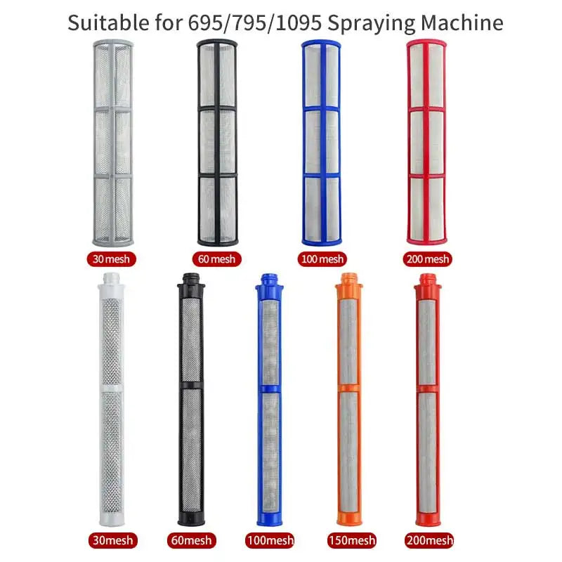 Set an Mesh-Filter für eine Spritzmaschine, verschiedene Größen (30, 60, 100, 150 und 200 Mesh)