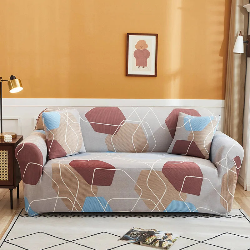 Stretch Sofa Cover with Non-Slip Backing