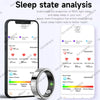Sleek Smart Health Ring with Heart Rate & Sleep Tracking