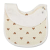 Soft Cotton Baby Bibs with Waterproof Backing – Set of 2