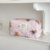 Striped Bear Large-Capacity Makeup Bag